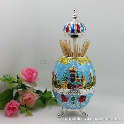 Shinny Gifts China Toothpick Holder Factory Metal Toothpick Holder for Home Decoration